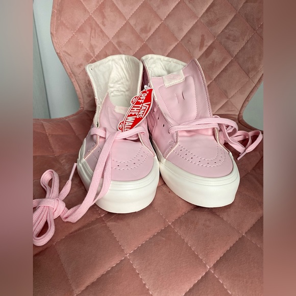 New Vans Sk8- Hi Pink White Sole Men’s Size 6.5 Women’s Size 8 NWT New with Tag - Picture 15 of 16